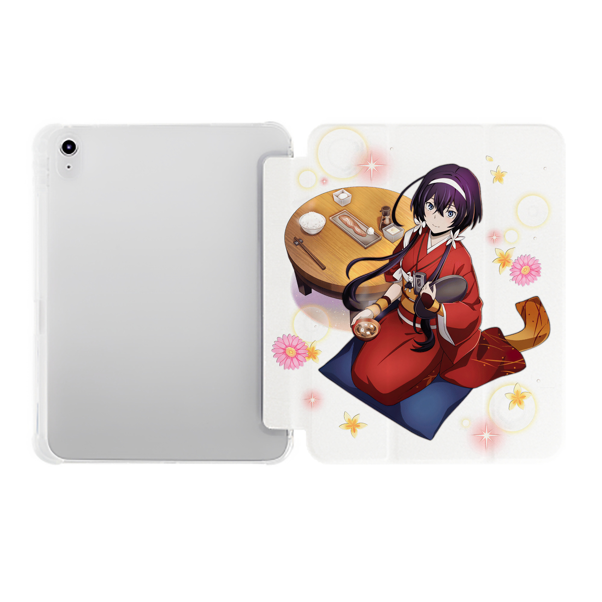 （画像用） 文豪ストレイドッグス Bungo Stray Dogs IPad ケース ペン収納付き 三つ折りスタンド PUレザー×シリコン 対応機種9.5/10.5/10.9インチ